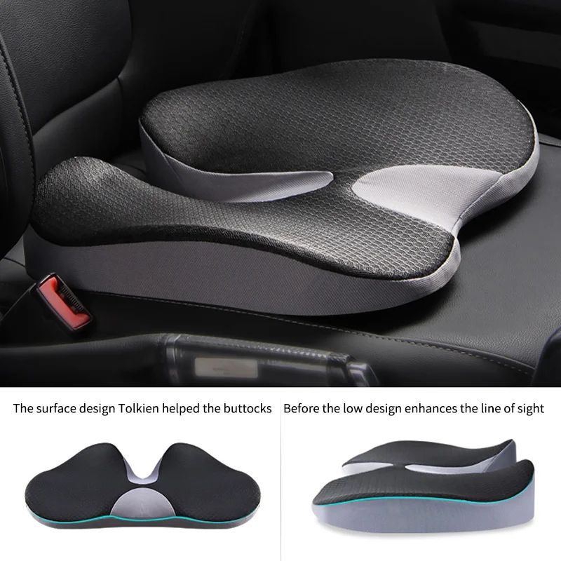 Premium Orthopedic Memory Foam Seat Cushion Tailbone Sciatica Pain Relief Coccyx Cushion 1
