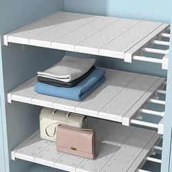 extendfit no-drill adjustable shelf organizer – telescopic storage rack for kitchen, closet & bathroom