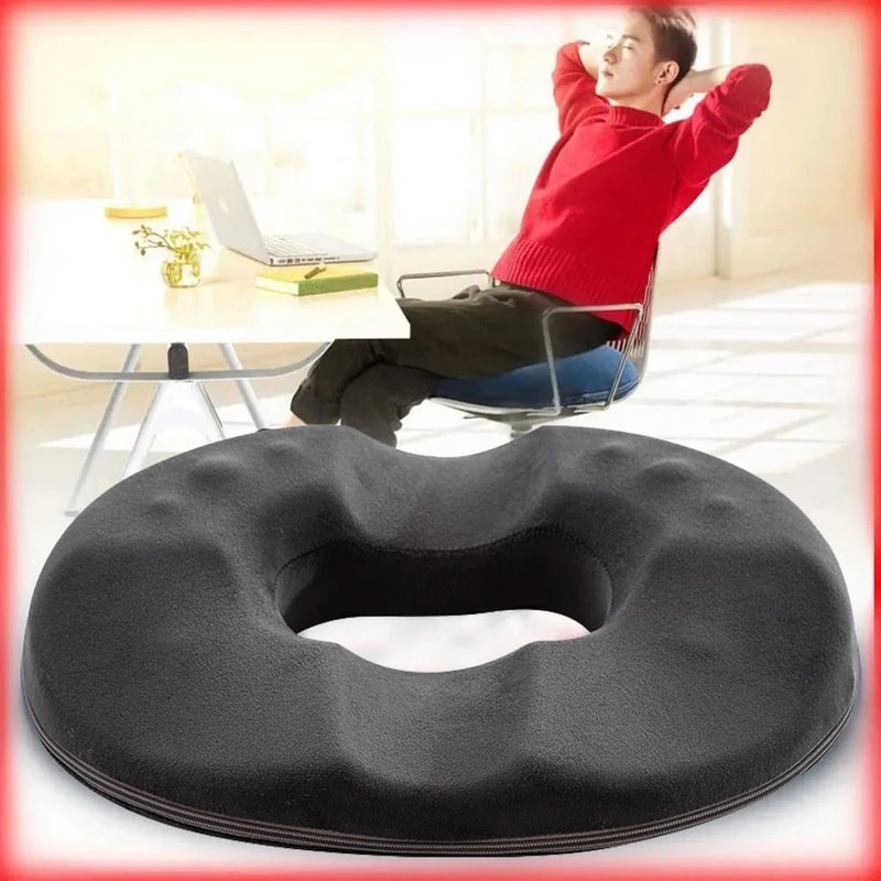 ComfortPlus Memory Foam Donut Cushion Tailbone Hemorrhoid Relief Seat Pad 1