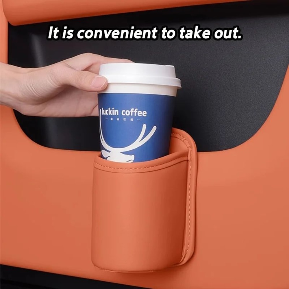 CarEase FauxLeather ClipOn Cup Storage Holder 5