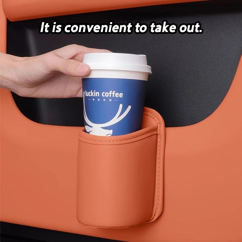 CarEase FauxLeather ClipOn Cup Storage Holder 5