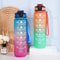LargeCapacity Gradient 1000 Ml Sports Water Bottle With Straw Time Marker 3