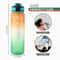 LargeCapacity Gradient 1000 Ml Sports Water Bottle With Straw Time Marker 1