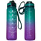 LargeCapacity Gradient 1000 Ml Sports Water Bottle With Straw Time Marker 6
