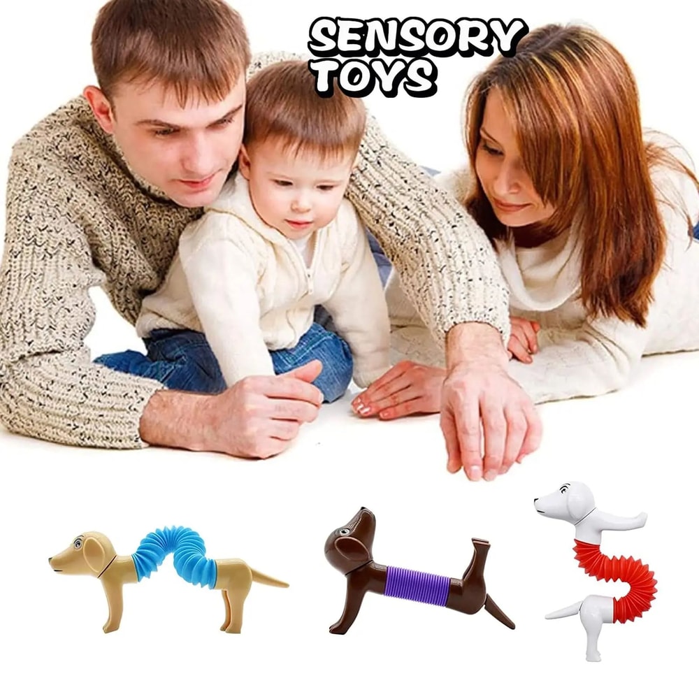 Bendy Buddies 4Pack Sensory Pop Tubes 5