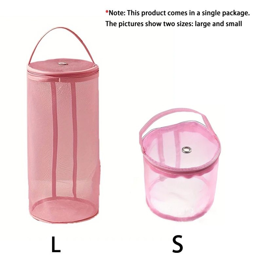 Portable Mesh Yarn Storage Crochet Project Bag Organizer 8