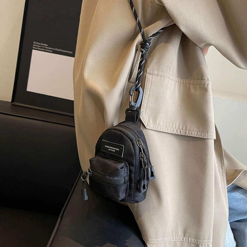 KoreanStyle Mini Shoulder Bag Travel Coin Purse Set Compact Crossbody Storage For Daily Essential 4