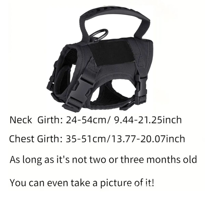 Khaki Tactical EscapeProof Cat Walking Vest Adjustable Leash Set 5