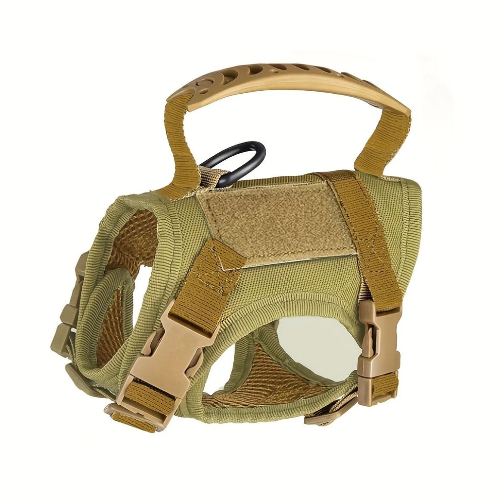 Khaki Tactical EscapeProof Cat Walking Vest Adjustable Leash Set 6
