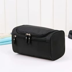 premium mens portable toiletry organizer - large-capacity hanging travel bag