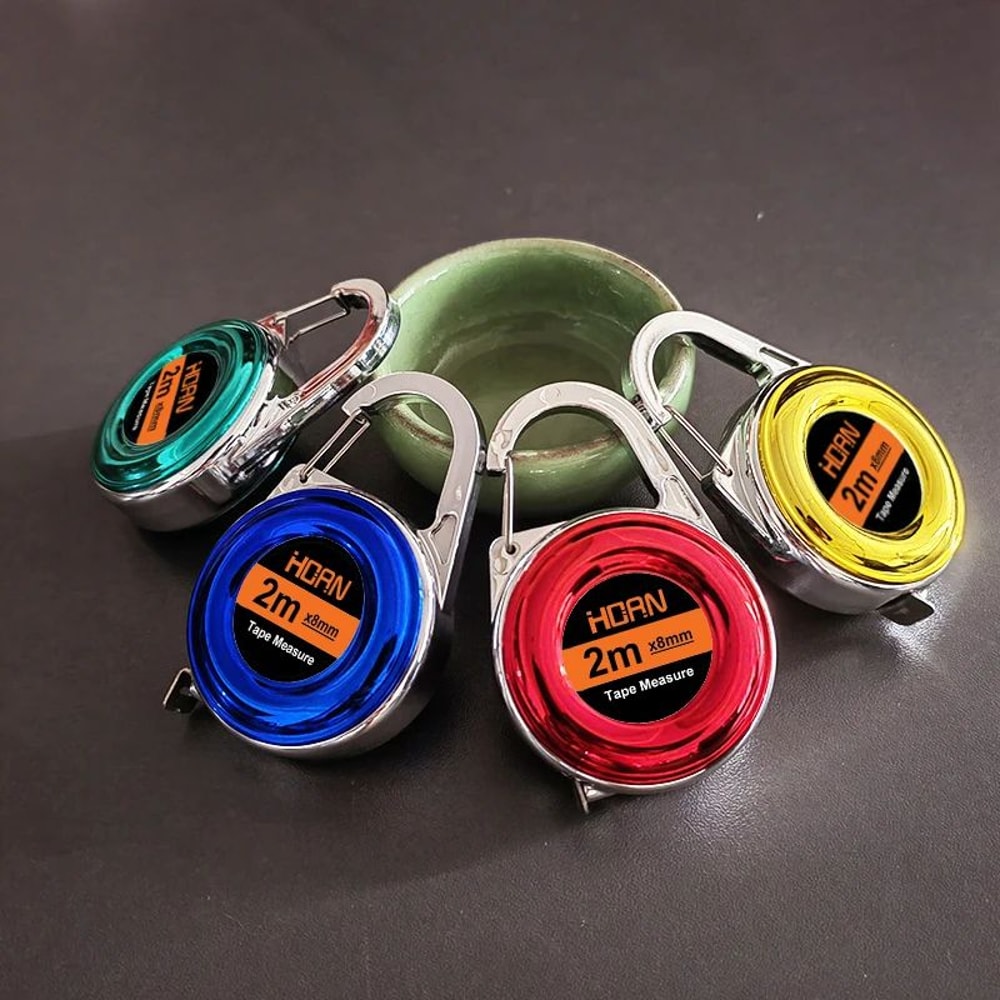 Mini Steel Keychain Tape Measure PocketReady 2M Ruler For Everyday Precision 2