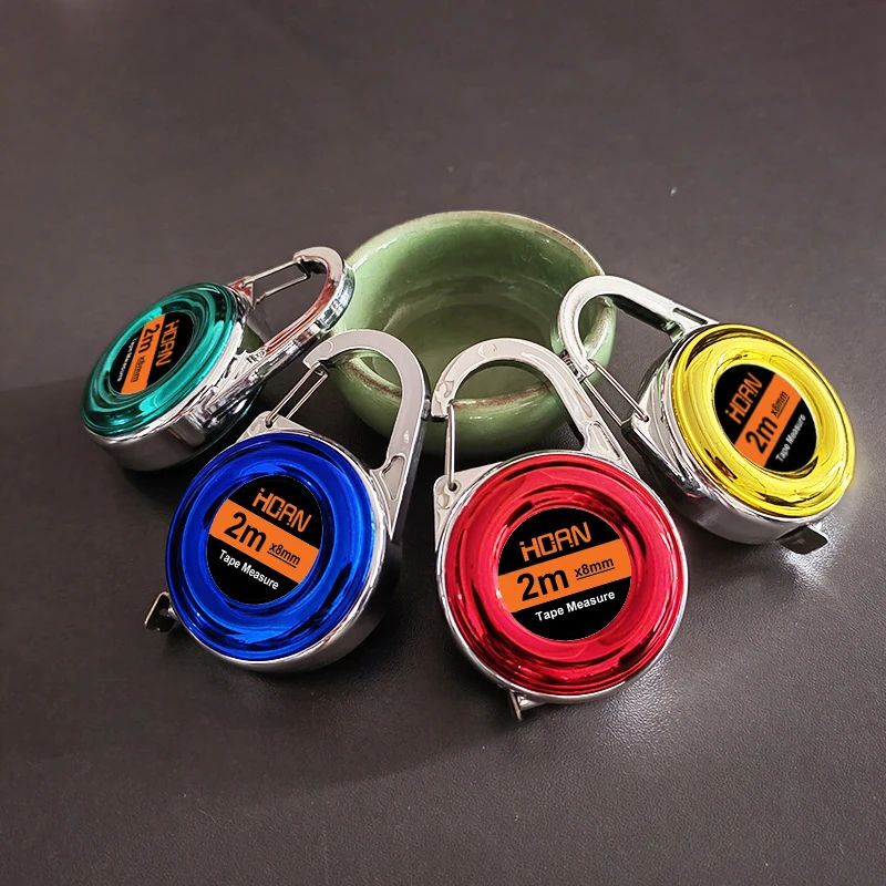 Mini Steel Keychain Tape Measure PocketReady 2M Ruler For Everyday Precision 2
