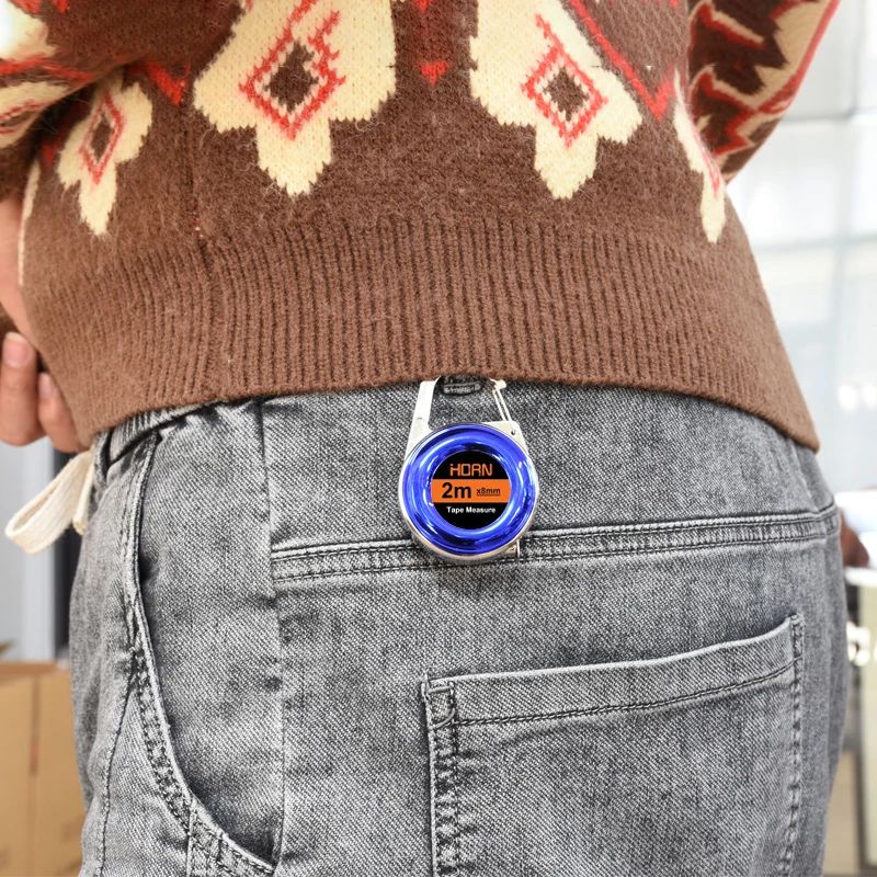 Mini Steel Keychain Tape Measure PocketReady 2M Ruler For Everyday Precision 3