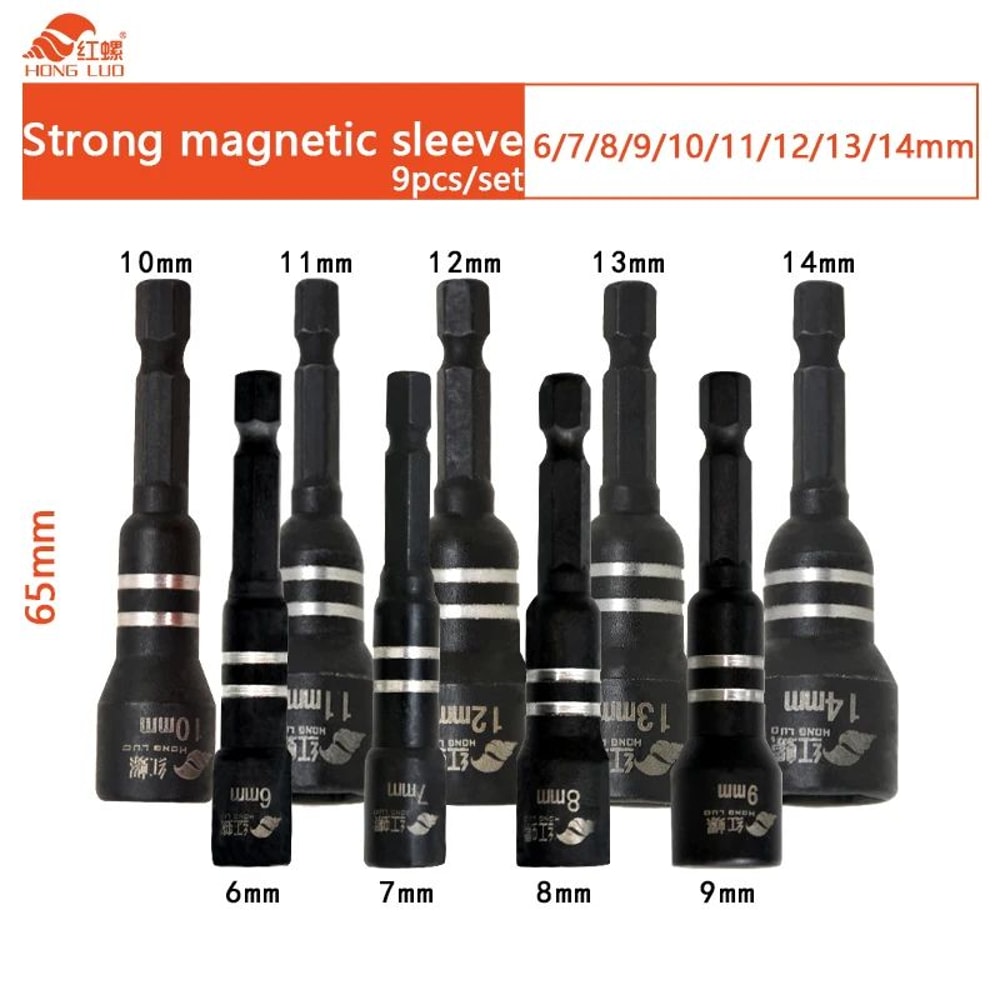 Ultimate DrilltoSocket Adapter Set Magnetic Hex Socket Wrench Extension Kit 10