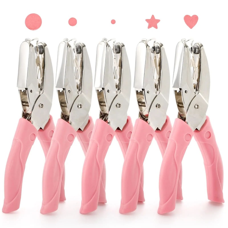 CuteCraft SingleHole Paper Puncher Star Heart Circle DIY Shape Cutter 0