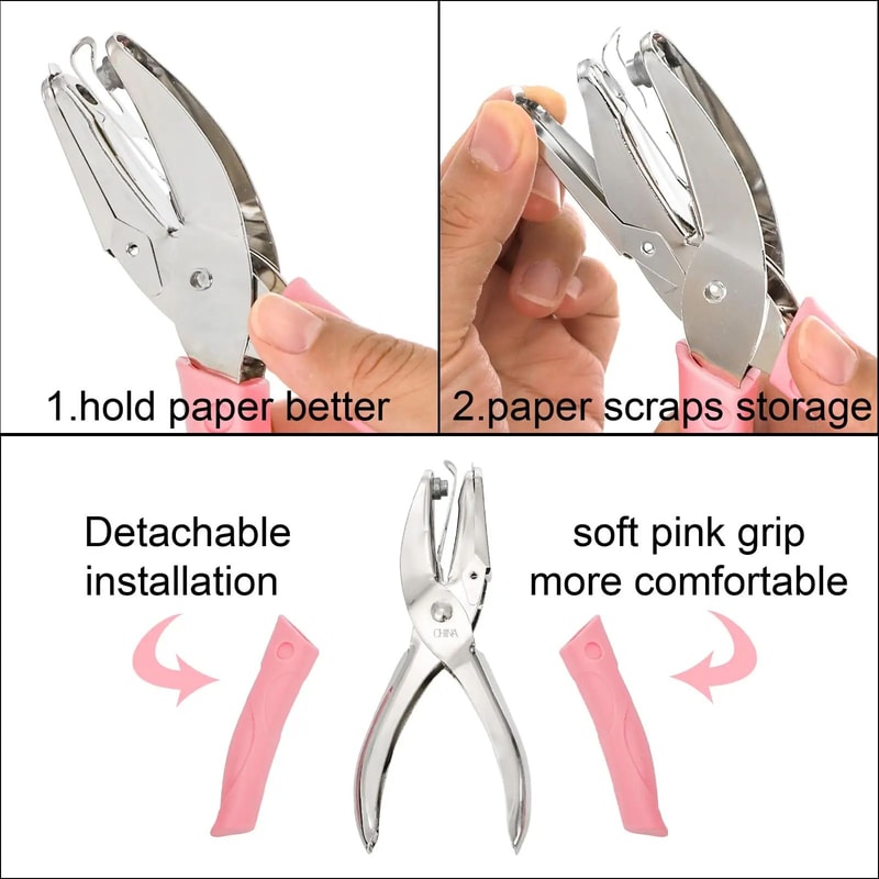 CuteCraft SingleHole Paper Puncher Star Heart Circle DIY Shape Cutter 2