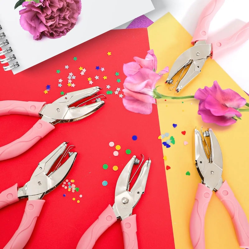 CuteCraft SingleHole Paper Puncher Star Heart Circle DIY Shape Cutter 4