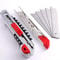 PrecisionPro Retractable Stainless Steel Utility Knife Includes 5 Extra Blades 0