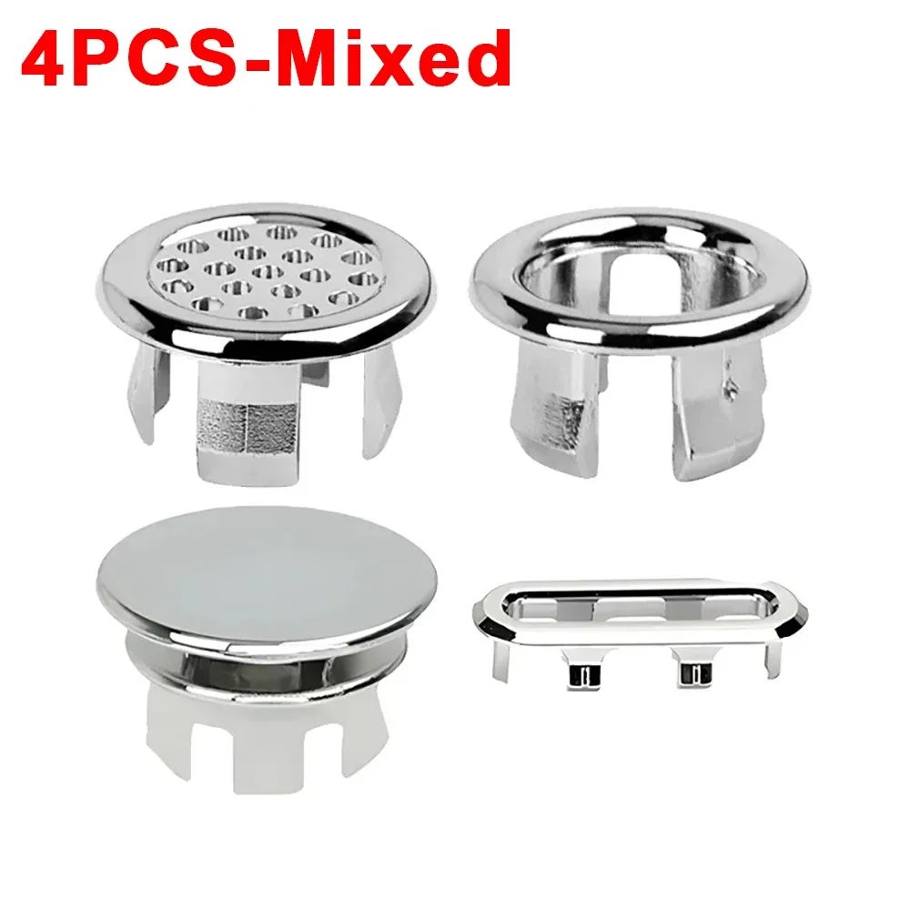Premium Overflow Drain Cover Set For Sinks Bathtubs Circular Decorative Basin Caps 7