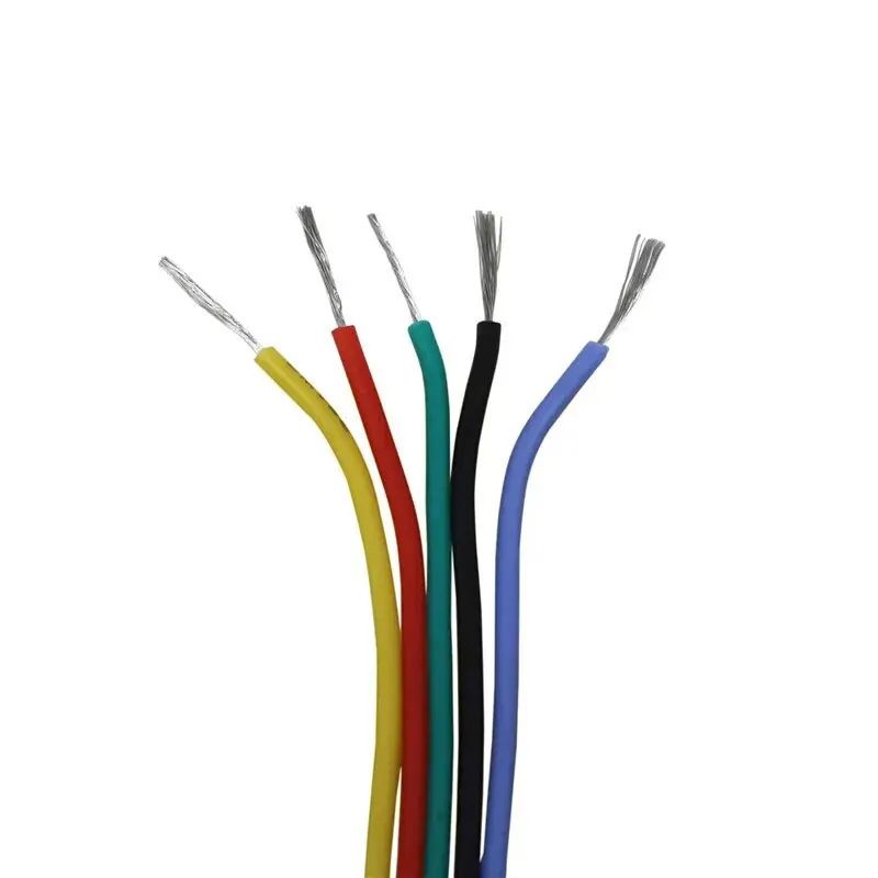 Premium 18 AWG Stranded Copper Wire Set Flexible Tinned Copper Hookup Wire 5Color Kit 164 Ft Per R 4