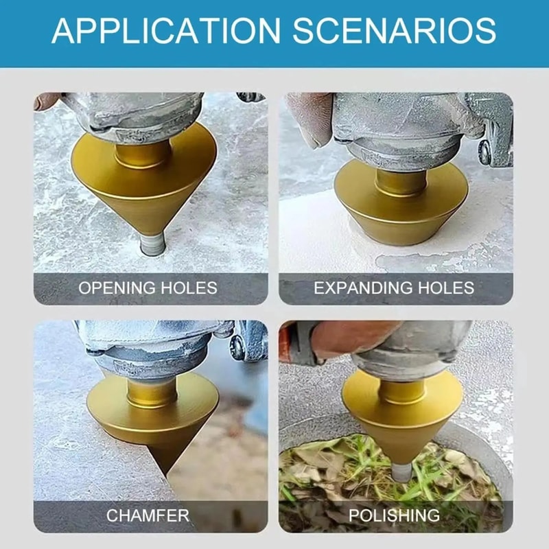 Premium M10 38 Mm Diamond Chamfer Bit Tile Marble Concrete Edge Finisher 2