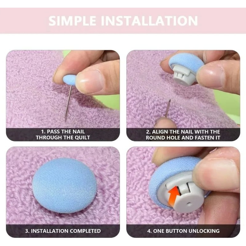 Premium Bed Sheet Quilt Clip Set Secure Duvet Cover Fastener Grip 48 Pcs 3