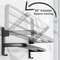 MatteBlack 20Inch WallMount Foldable Towel Rack Hook SpaceSaving Bathroom Organizer 3