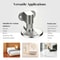 Adjustable Stainless Steel Magnetic Door Stopper PunchFree Invisible Floor Mount For Quiet DamageF 5