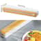 2in1 Plastic Wrap Foil Dispenser SuctionBase Kitchen Organizer With Slide Cutter 2