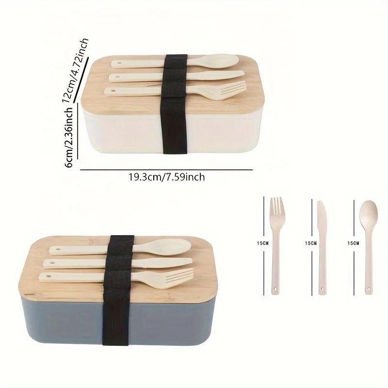EcoFresh Bamboo Lid Lunch Box Set 1