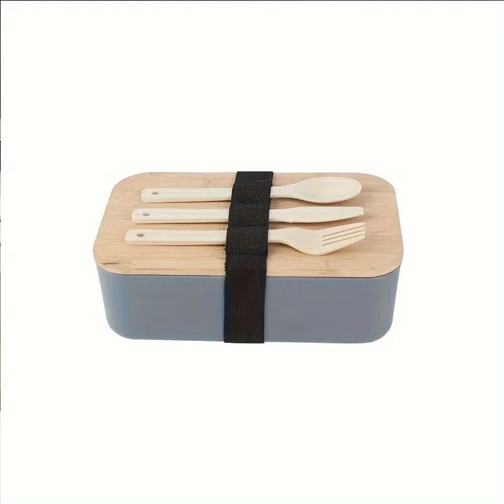 EcoFresh Bamboo Lid Lunch Box Set 4