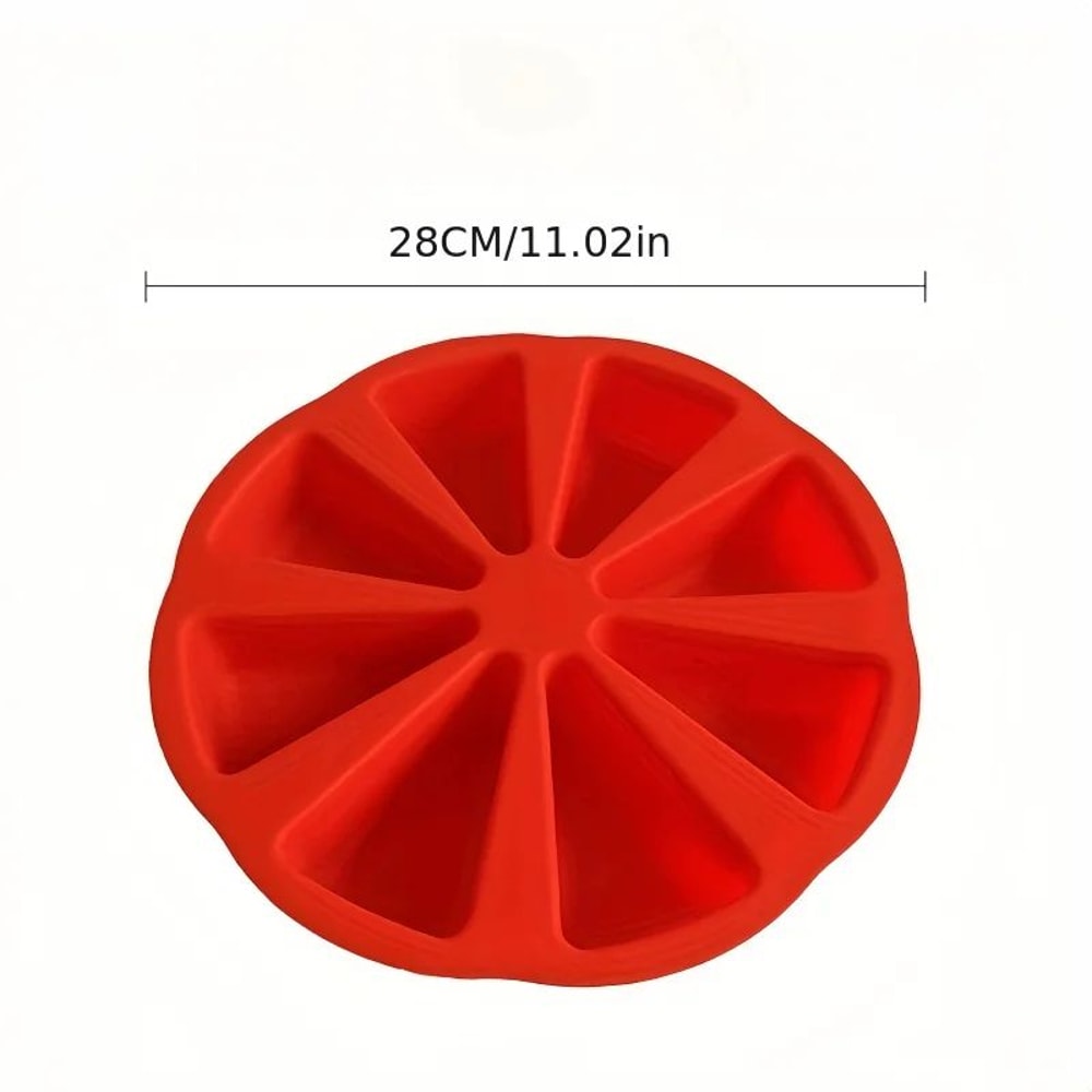 TriangleFlex 8Cavity Silicone Baking Mold EasyRelease Triangle Cake Cupcake Brownie Mold 1