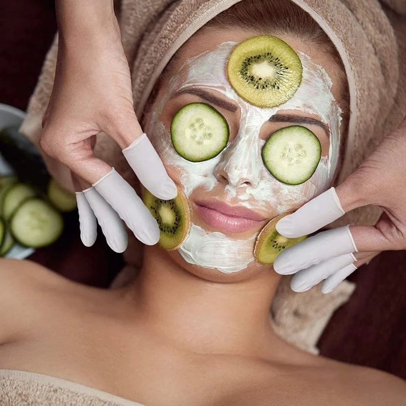 Disposable Natural Rubber Finger Cots AntiSlip Latex Finger Protectors 50100 Pack 1