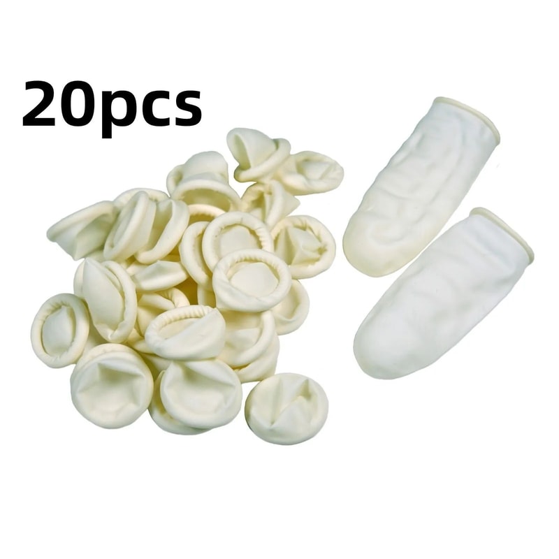 Disposable Natural Rubber Finger Cots AntiSlip Latex Finger Protectors 50100 Pack 6