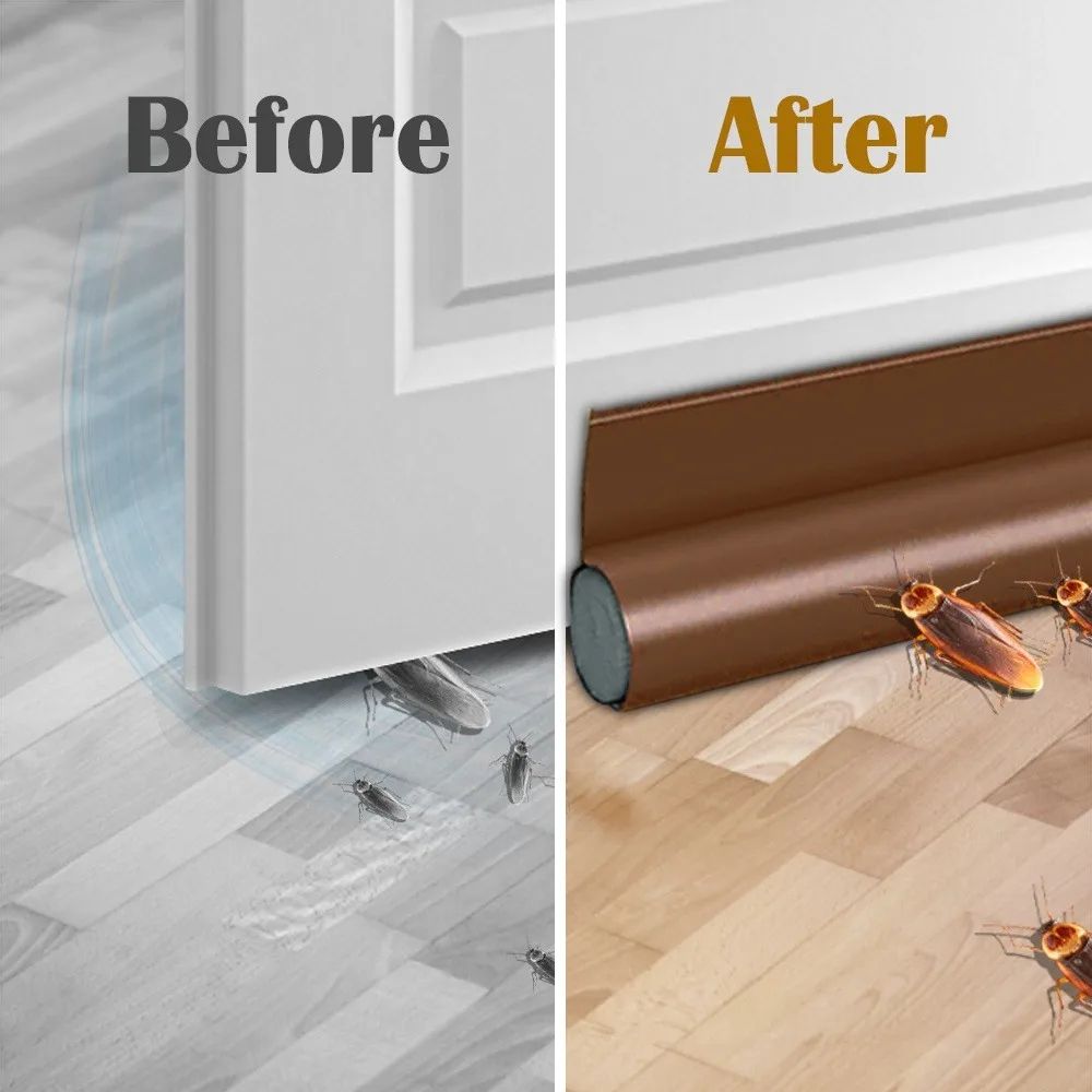 Premium Adjustable Door Bottom Seal UnderDoor Weatherstrip Draft Stopper 7