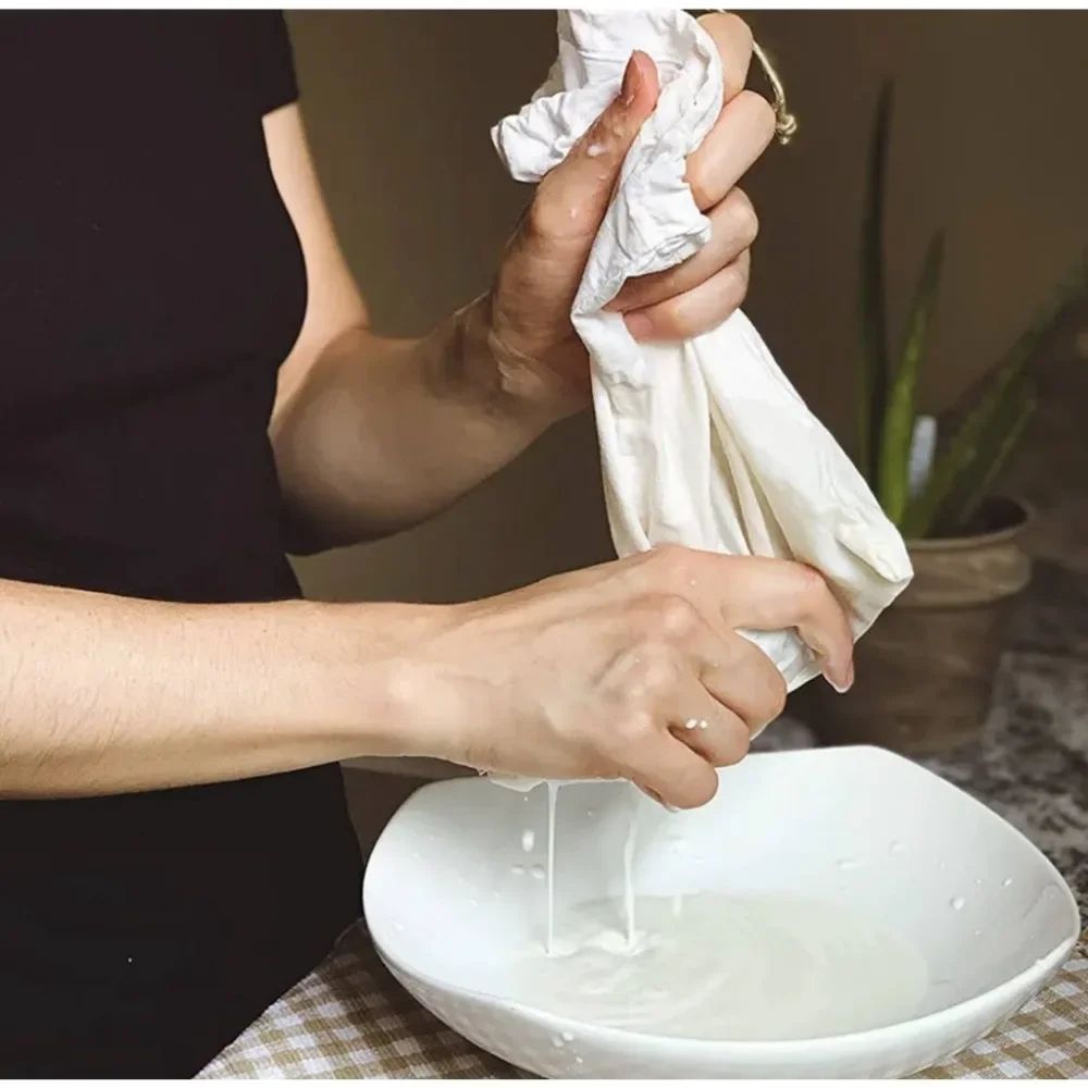 Premium Reusable Muslin Filter Strainer Bags For Tea Nut Milk And Cold Brew 2