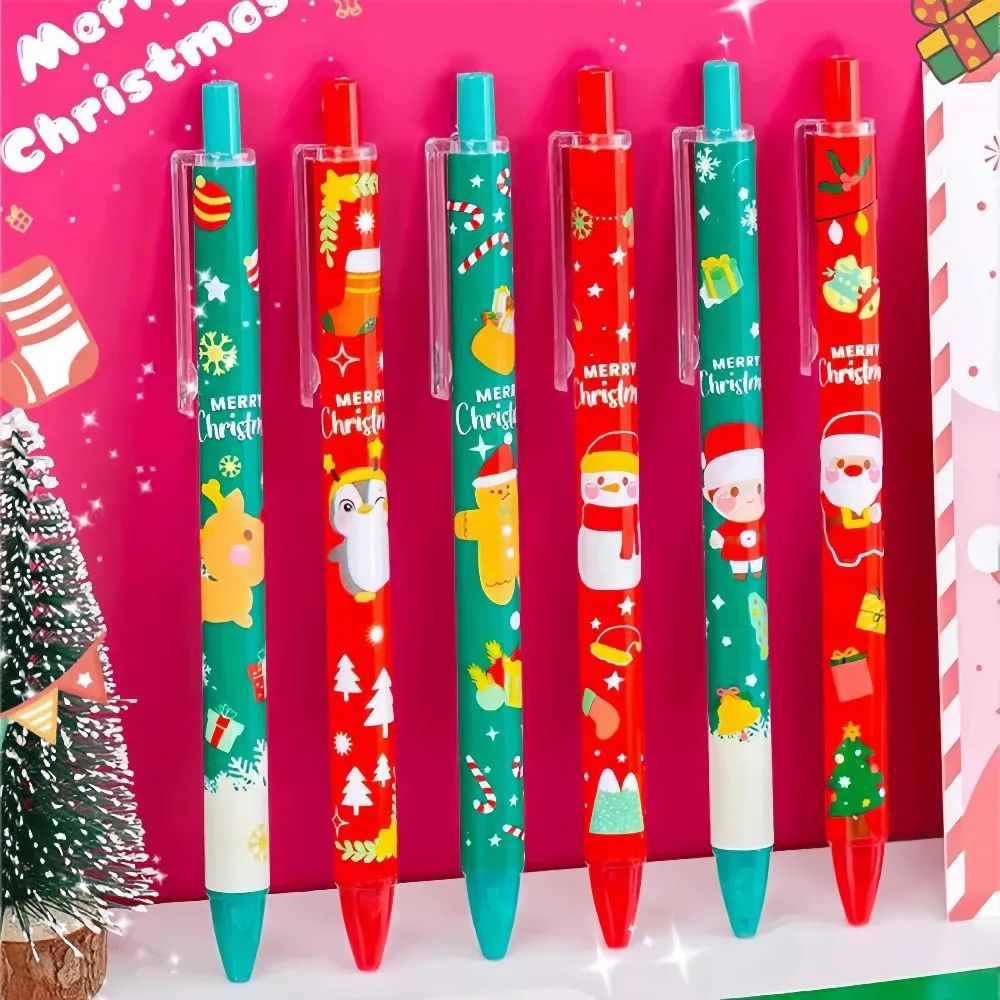 20pc Festive InkFlow Cartoon Gel Pen Set 05mm QuickDry Black Ink Pens For School Office Christmas 0