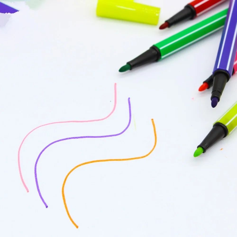 Premium Washable Colored Markers 12182436Color Artist Drawing Set For Students Hobbyists 2