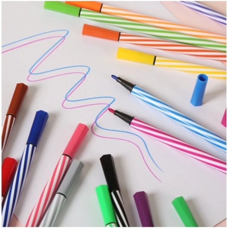 Premium Washable Colored Markers 12182436Color Artist Drawing Set For Students Hobbyists 5