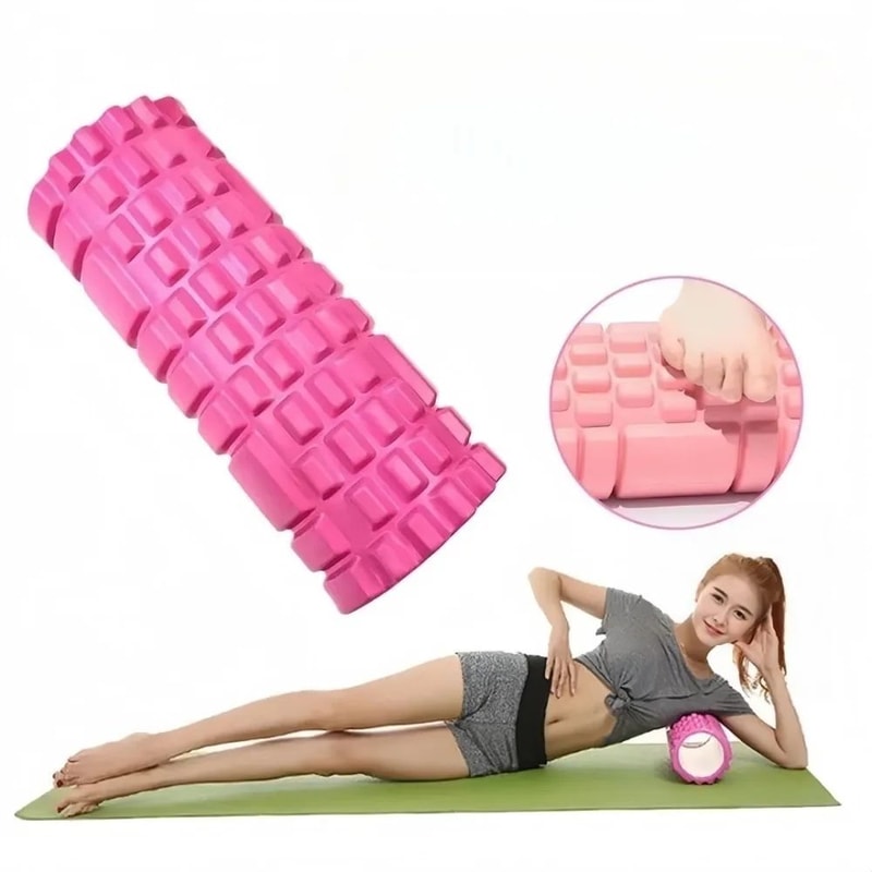 Compact Pilates Yoga Foam Roller Deep Muscle Massage Recovery Column 1