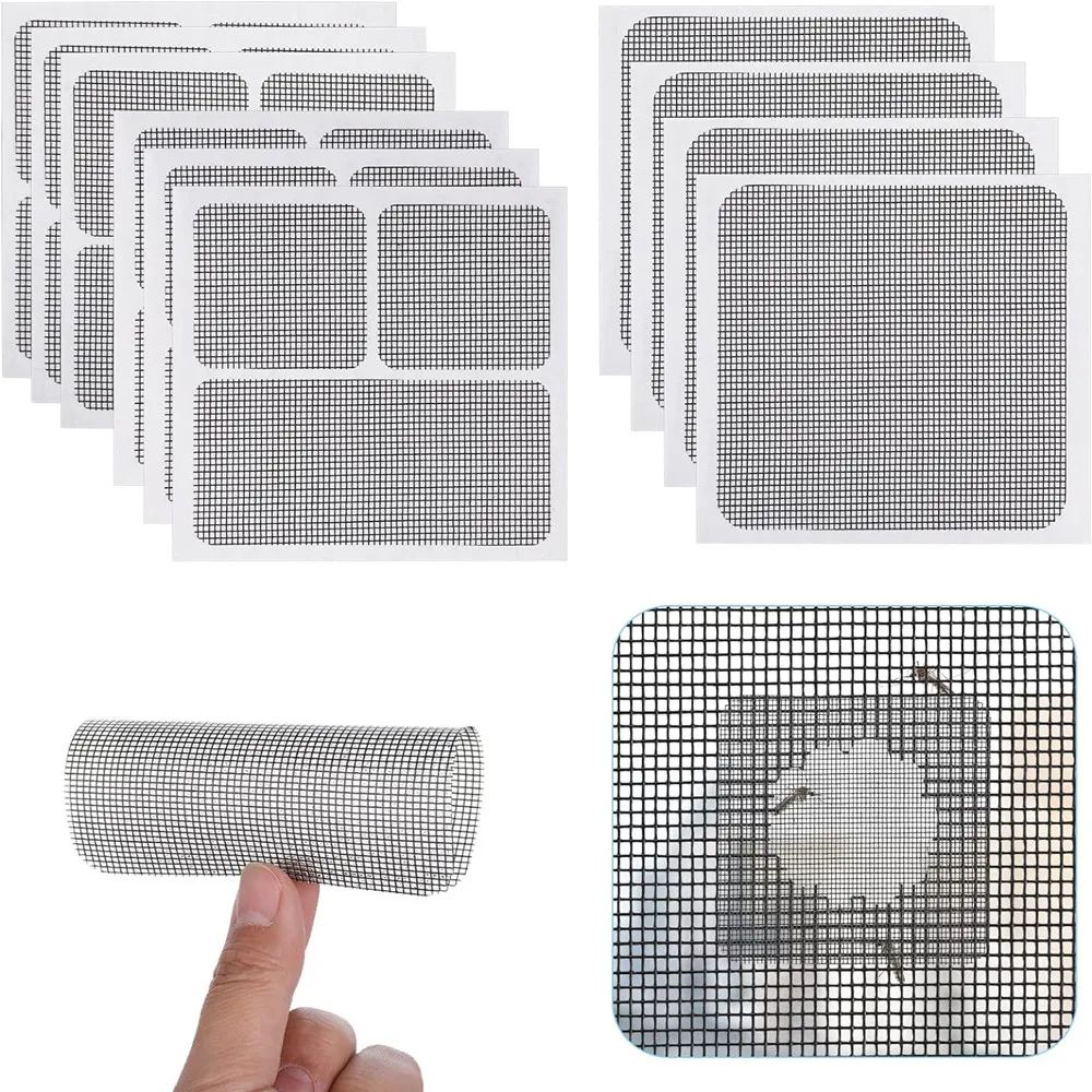 Window Screen Repair Tape Kit Instant Mesh Patch For Torn Screens Bug Protection 0