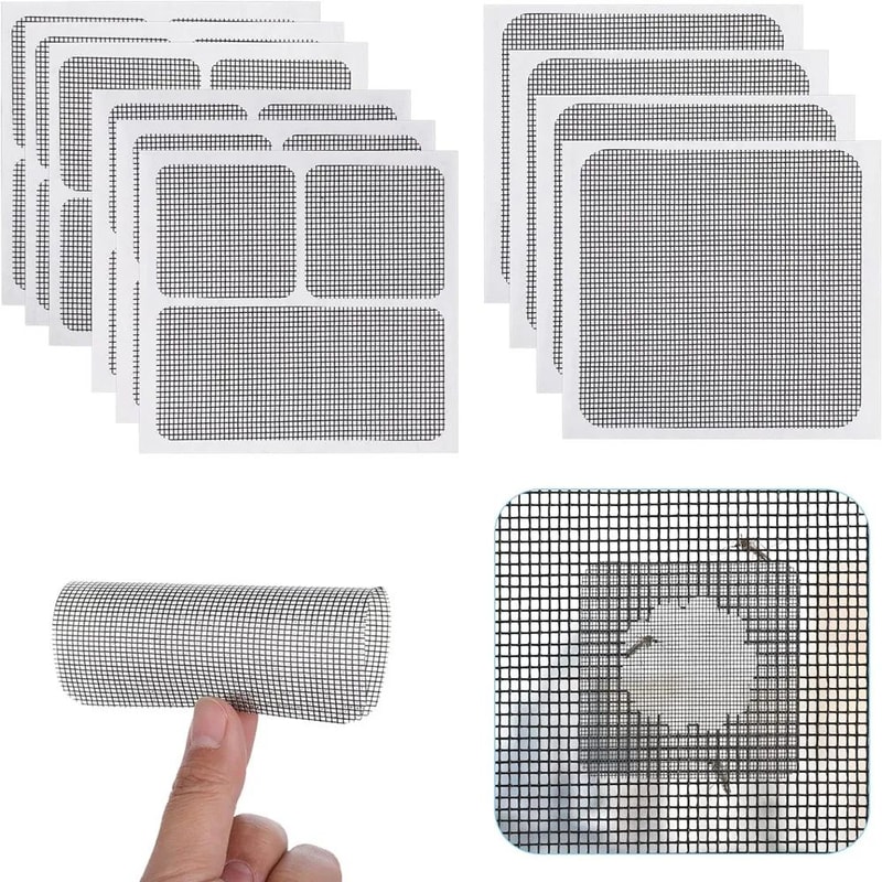 Window Screen Repair Tape Kit Instant Mesh Patch For Torn Screens Bug Protection 0