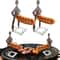 Humanoid Stainless Steel BBQ Sausage Holder Funny Outdoor Grilling Tool Portable Sausage Rack 0