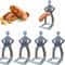 Humanoid Stainless Steel BBQ Sausage Holder Funny Outdoor Grilling Tool Portable Sausage Rack 1