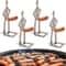 Humanoid Stainless Steel BBQ Sausage Holder Funny Outdoor Grilling Tool Portable Sausage Rack 2