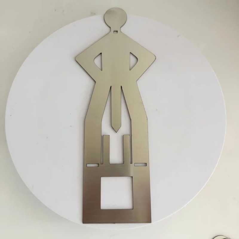 Humanoid Stainless Steel BBQ Sausage Holder Funny Outdoor Grilling Tool Portable Sausage Rack 3