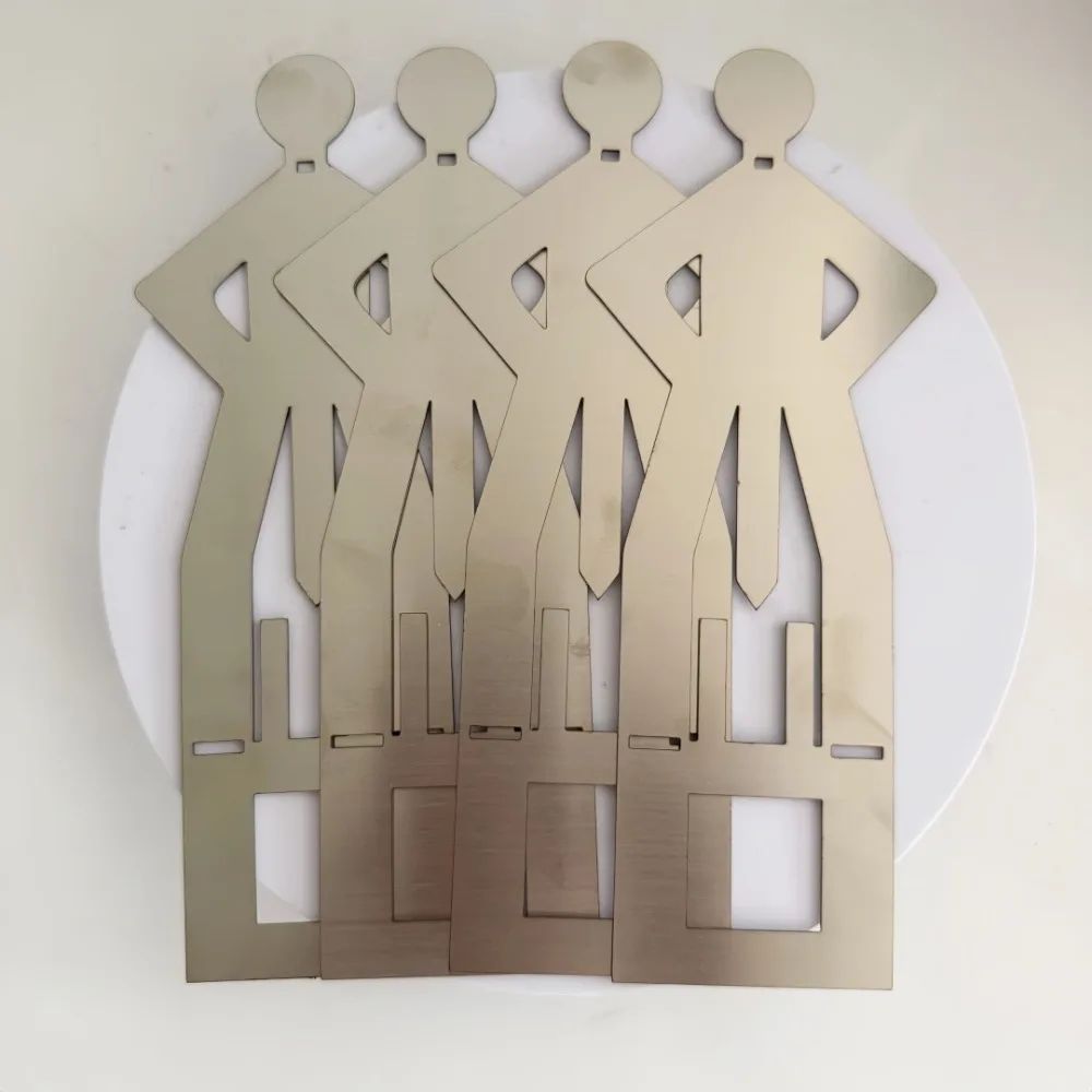 Humanoid Stainless Steel BBQ Sausage Holder Funny Outdoor Grilling Tool Portable Sausage Rack 4