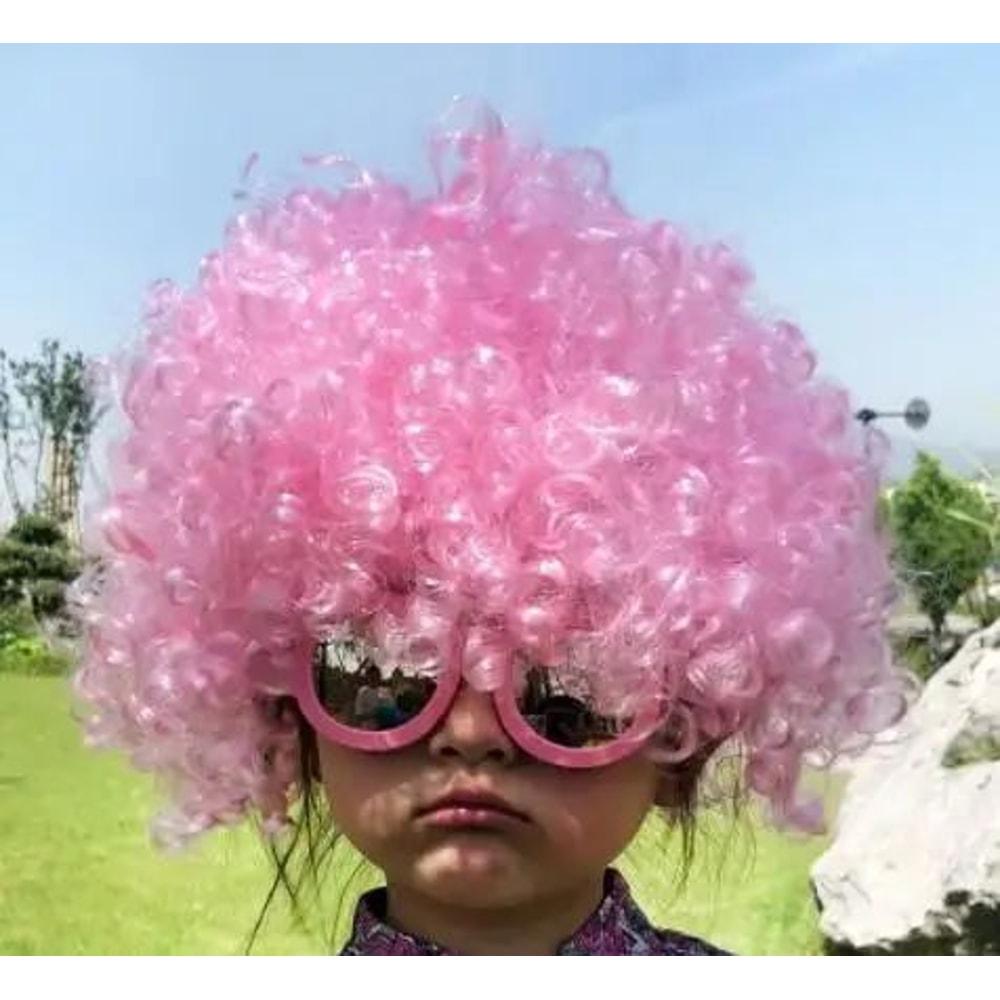 Vibrant Curly Clown Wig For Parties Cosplay 18