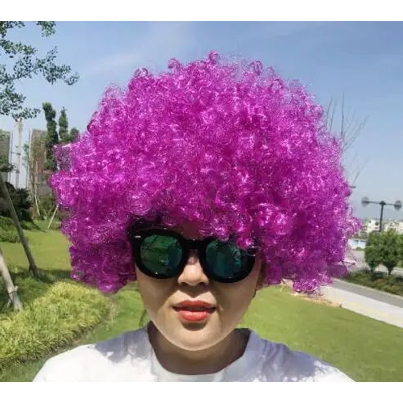 Vibrant Curly Clown Wig For Parties Cosplay 8