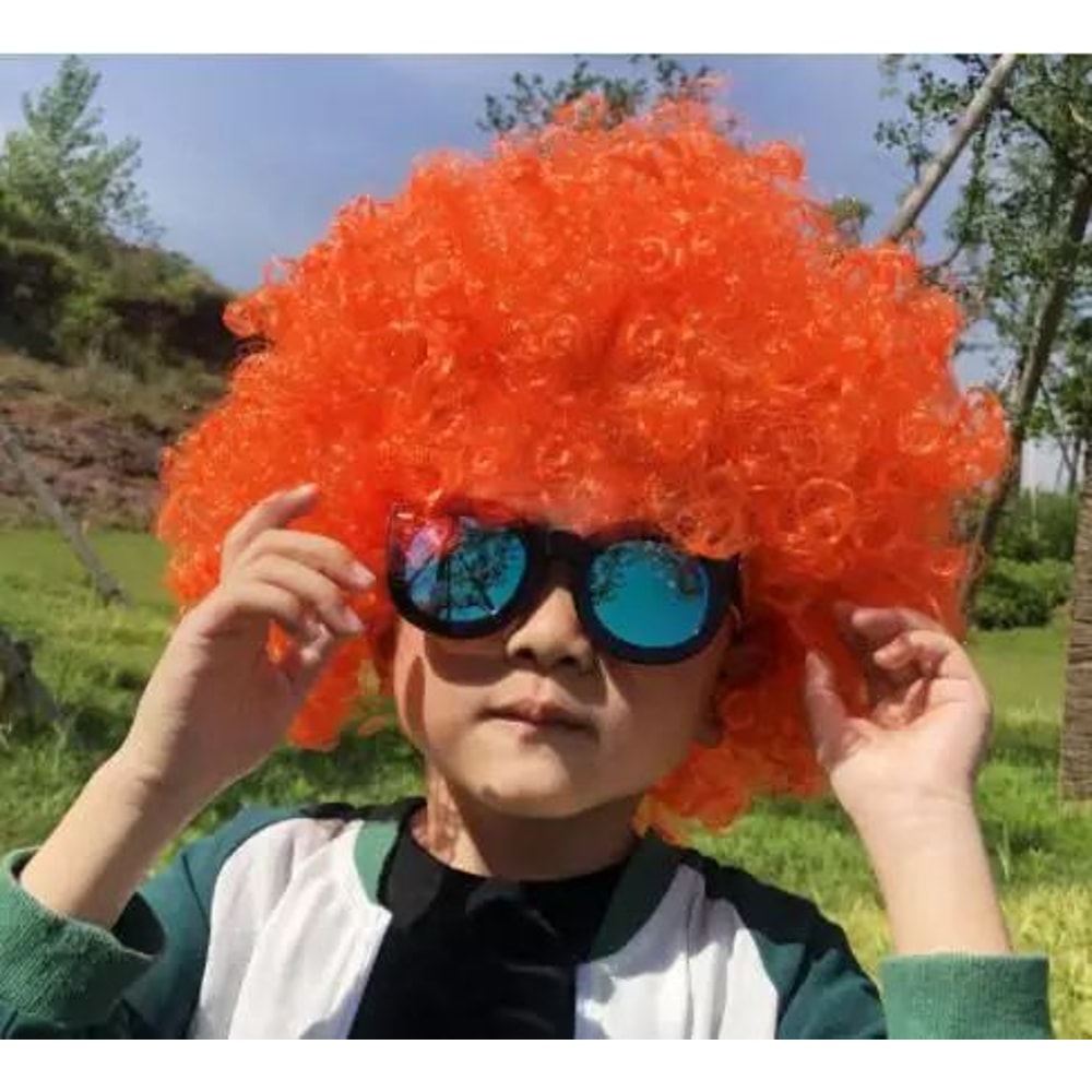 Vibrant Curly Clown Wig For Parties Cosplay 7